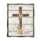 Stupell Industries Spiritual Easter Cross Spring Blossoms Floater Framed Art